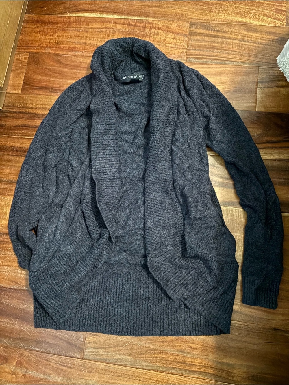 Barefoot Dreams Bamboo Chic Lite Navy Open Front Cardigan XS/S